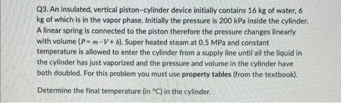 Q2 0 53 Kg Argon Is Compressed Slowly In A Polytropic Process With N 1 3 From 135 Kpa And 13 C In A Piston Cylinder De 2