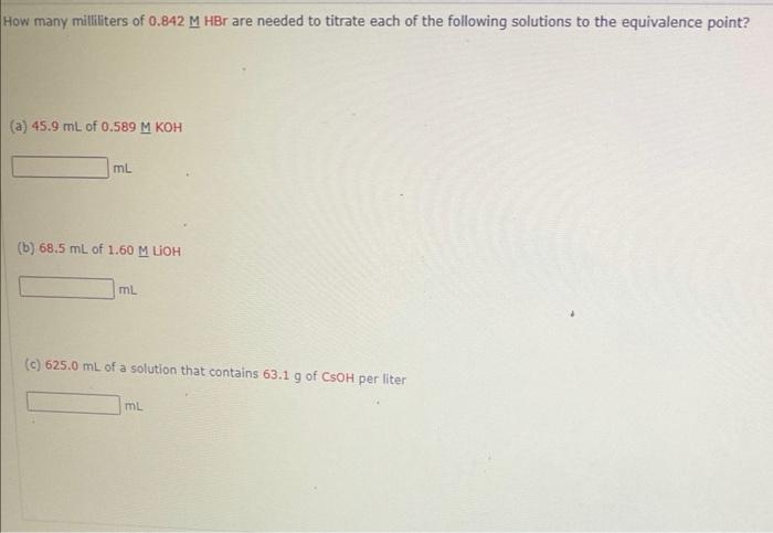 36 0 1 Points A 120 Ml Sample Of 0 0100 M Hci Is Titrated With 0 0200 Mloh Solution Calculate The Ph After The Fol 2