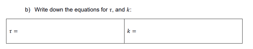Pre Lab Q1 A Set Of Equations Governing The Performance Of A Tank System With A Linear Outlet Valve Characteristic A 2