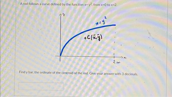 Nouncements A Rod Follows A Curve Defined By The Function X Y From Xoto X2 Dules Bcourse Syllabus 2 Rse Schedule 2