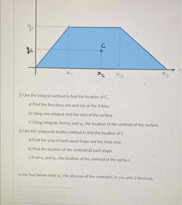 2 Pes For This Homework You Need To Find Twice The Location Of The Centroid Of This Surface The Geometry Is Defined By 2