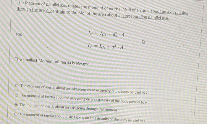 U Question 1 1 Pts We Have 4 Sections About Moments Of Inertia Using The Integral Method Moments Of Inertia Using T 6