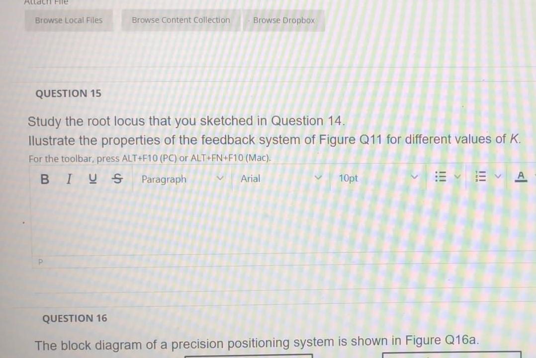 Allach File Browse Local Files Browse Content Collection Browse Dropbox Question 15 Study The Root Locus That You Sketch 1