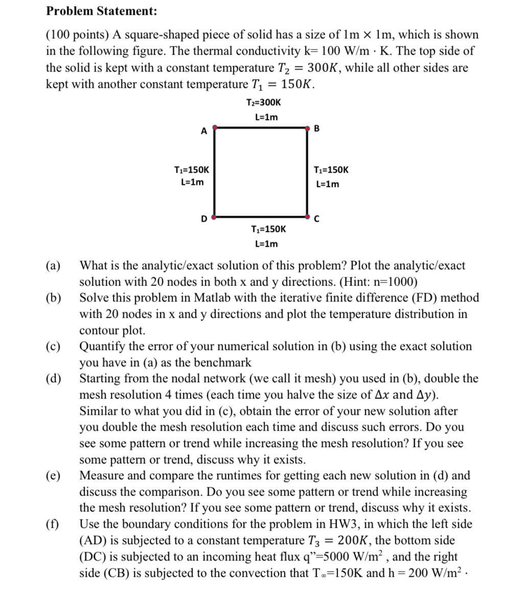 Problem Statement 100 Points A Square Shaped Piece Of Solid Has A Size Of 1m X 1m Which Is Shown In The Following Fi 1