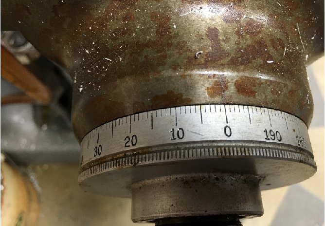 How Many Turns Are Required To Move The X Axis 1 500 On A Knee Mill Using The Dial Shown 7 5 3 5 2 5 5 5 A Process Has 1