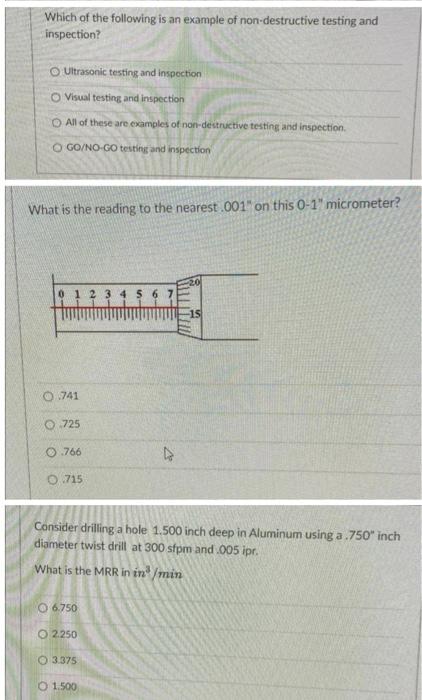 Which Of The Following Is An Example Of Non Destructive Testing And Inspection O Ultrasonic Testing And Inspection Visu 1