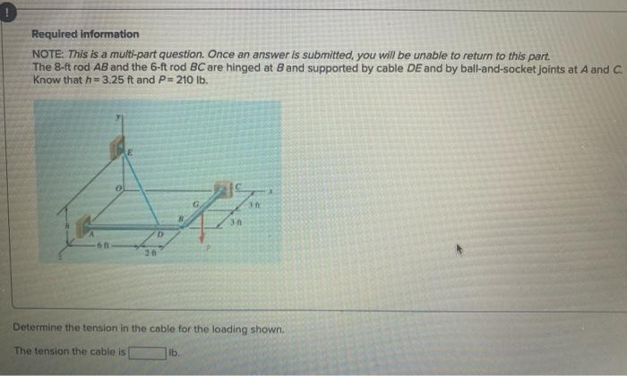 Required Information Note This Is A Multi Part Question Once An Answer Is Submitted You Will Be Unable To Return To T 1