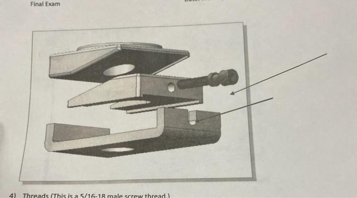 3 Fasteners Leveling Assembly A Does The Drawing Bellow Constitutes A Floating Fastener Or Fixed Fastener B Calcul 2