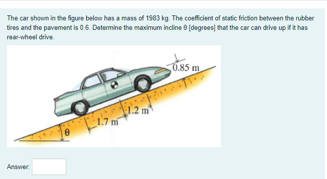 Question 2 B Calculate The Normal Reaction Force At The Rear Wheels For The Condition Of Rear Wheel Drive In N C Dete 1