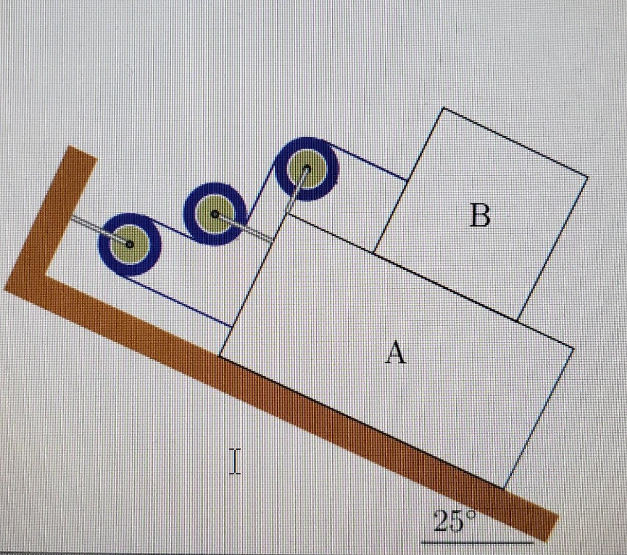 Us 0 20 Uk 0 15 Block B 8kg Block A 40kg Q1 Find The Acceleration Of Block B Q2 Determine The Tension In The Cord 1