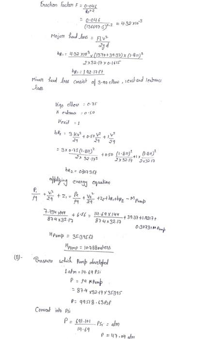 Each Step Do Not Just Copy Other Answers Especially The Calculation Of Re And Please Explain The Aswer Bellow Use A W 3