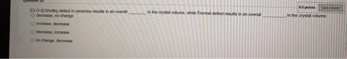 Mono In The Crystal Volume While Frenkel Defect Results In An Overall 0 5 Points In The Crystal Volume Iclo 3 Shottky D 1