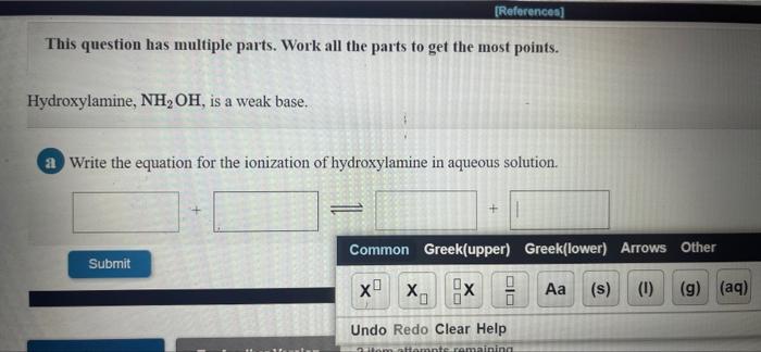 References Interactive Example Calculating Concentrations Of Species In A Weak Acid Solution Using Kg Approximation Me 3