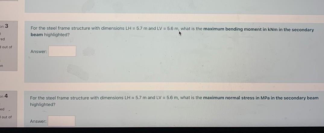 Task A Single Storey Structure Is Shown In Figures 1 To 3 When You Start The Quiz In The Questions You Will Find The 3