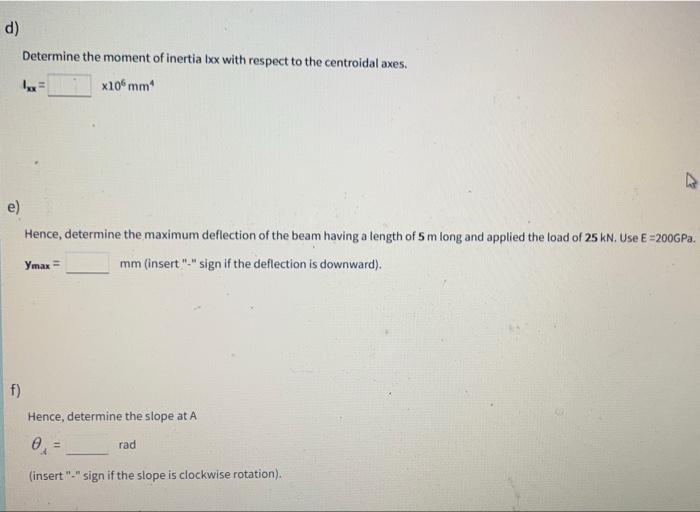 A The Beam Ab Is A Composite Section And Is Formed By Welding A Pfc Channel2 And A Universal Beam Ub Section2 See Tab 4