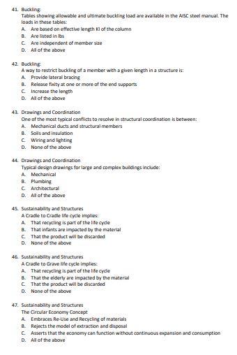 41 Buckling Tables Showing Allowable And Itimate Buckling Load Are Available In The Asc Steel Manual The Loads In Thes 1