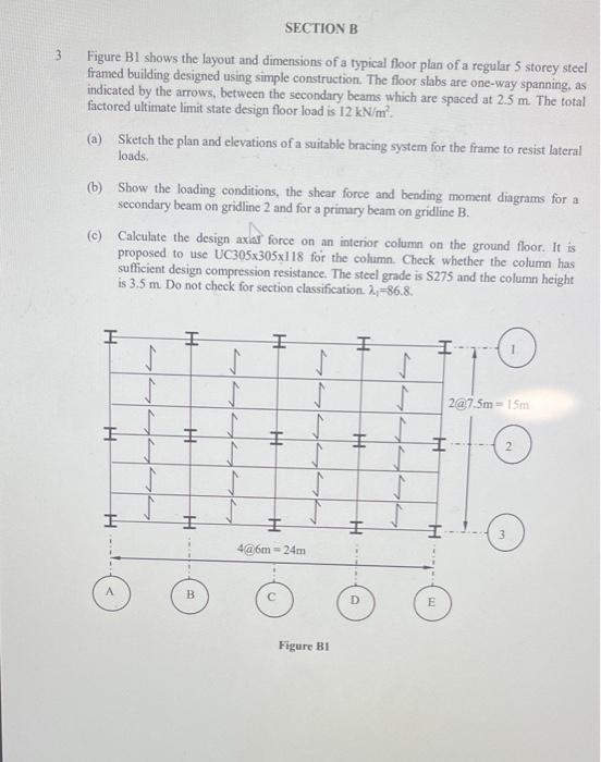 B A Pad Foundation Is Proposed To Support The Column In Part A The Total Axial Load From The Column Is 300 Kn The 2