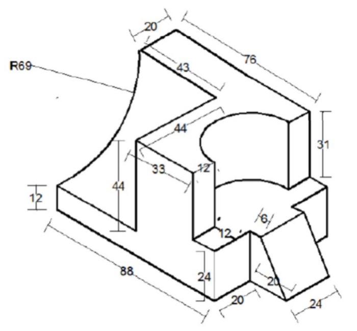 For Drawing The Views Of The Sketch Take The Dimensions To Be In Cm For Drawing The Views Of Sketch Use The Scale Of 1