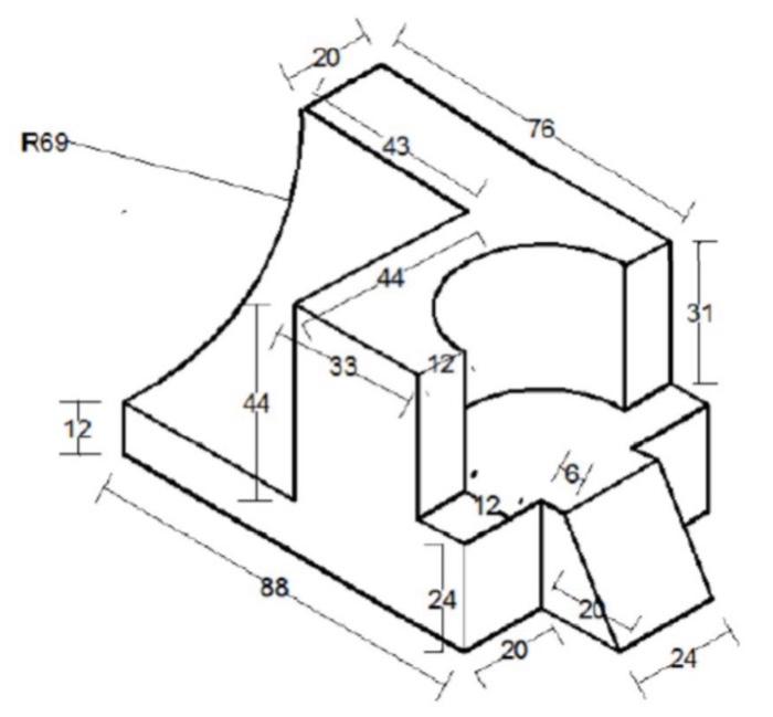 For Drawing The Views Of The Sketch Take The Dimensions To Be In Cm For Drawing The Views Of Sketch Use The Scale Of 1 1