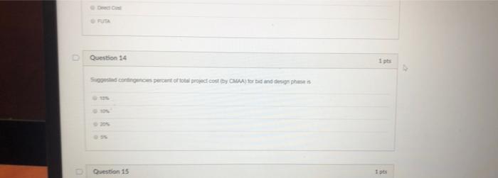 Question 14 Soundcontos Percent Of Total Project Cost By Caa Bornhuis Question 15 Its 1
