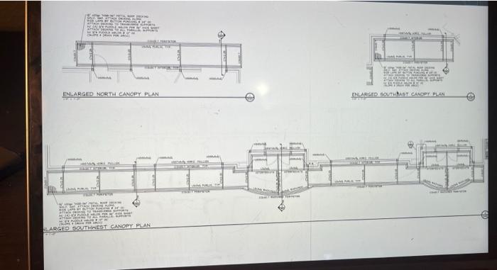 Question 1 Steel Beams Qto 40 Points Calculate Total Quantity Of Steel Horizontal Members Only For The North Canopy 8