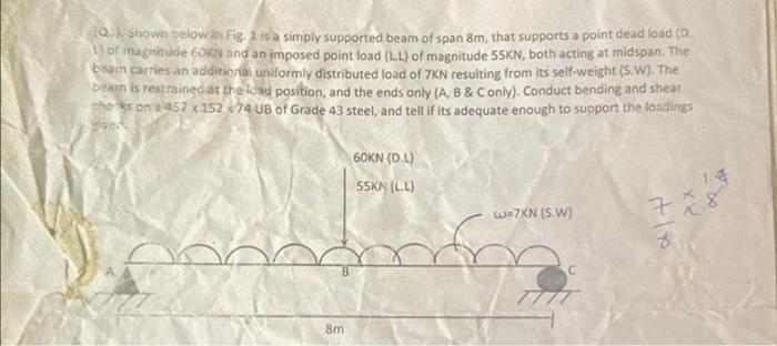 3 Calculate The Moment Of Inertia Of The T Section Below 175 Mm V 25 Mm 200 Mm H K 25 Mm 9 Shown Below In Fig 1 I 3