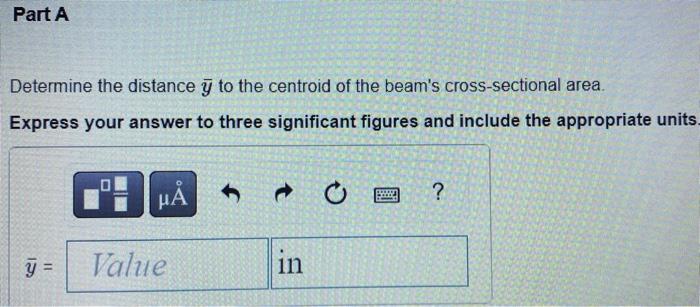 Consider The Beam S Cross Sectional Area Shown In Figure 1 Suppose That A 5 In B 7 In And C 1 In Figure 1 2
