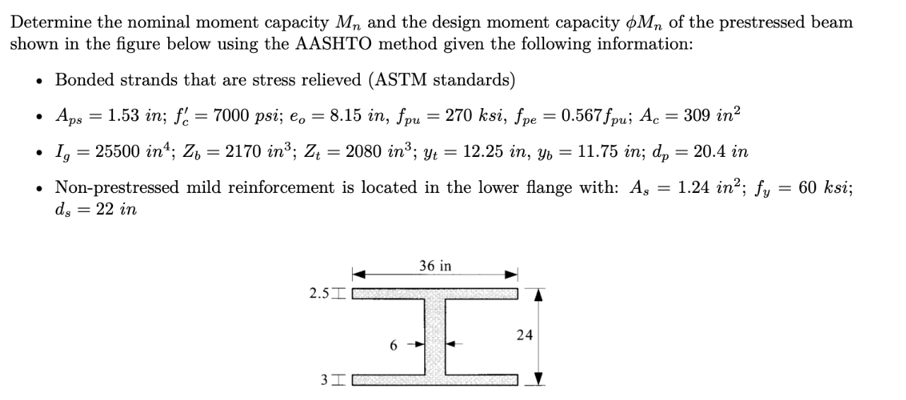 Design Of Prestressed Concrete Problem 1
