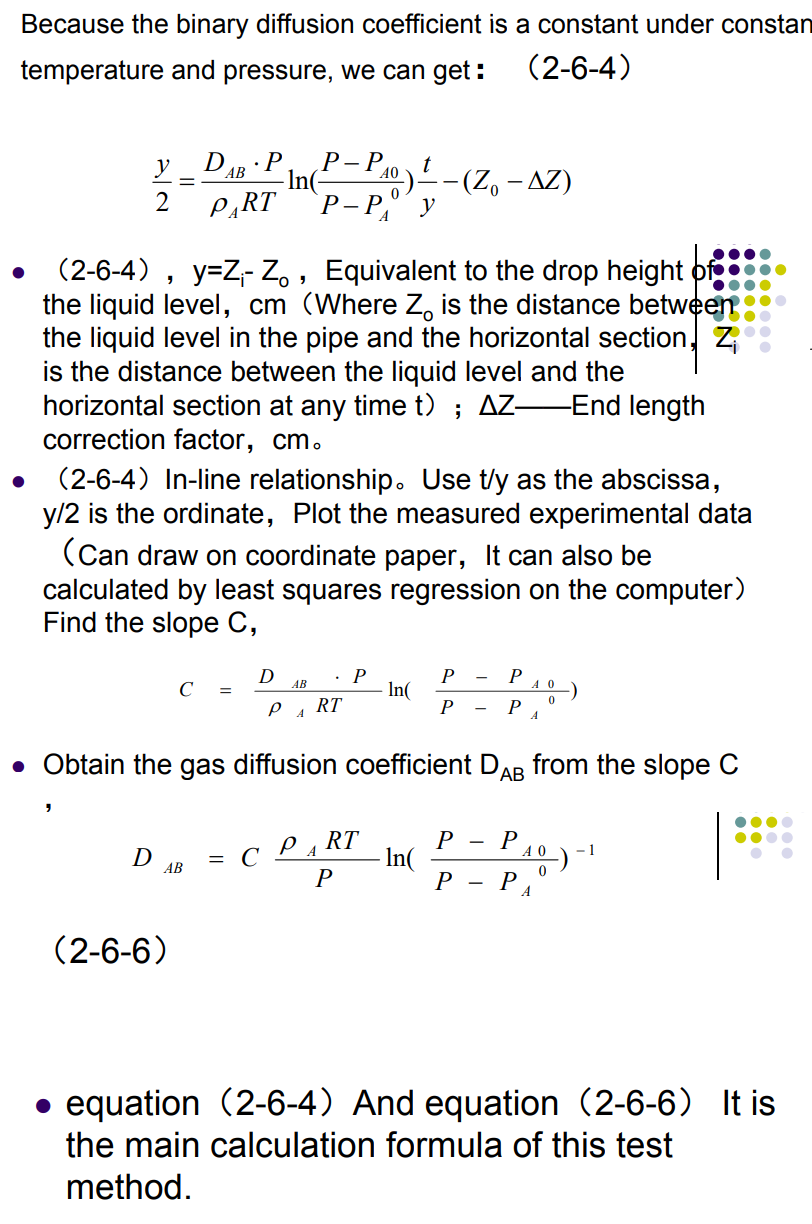 Because The Binary Diffusion Coefficient Is A Constant Under Constan Temperature And Pressure We Can Get 2 6 4 T Ao 1