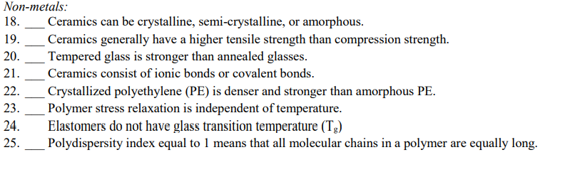Non Metals 18 Ceramics Can Be Crystalline Semi Crystalline Or Amorphous 19 Ceramics Generally Have A Higher Tensil 1