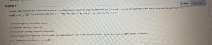 10 Points Question 4 Conde Ailendingar That Has Two Lettream Wild And Wat And An Ensem W The Tank The Tank Is Perfect S 1