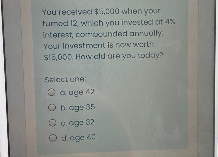 You Work For Fintech Company With An Annual Salary Of 90 000 What Will Be Your Annual Salary 20 Years From Now Assumin 2