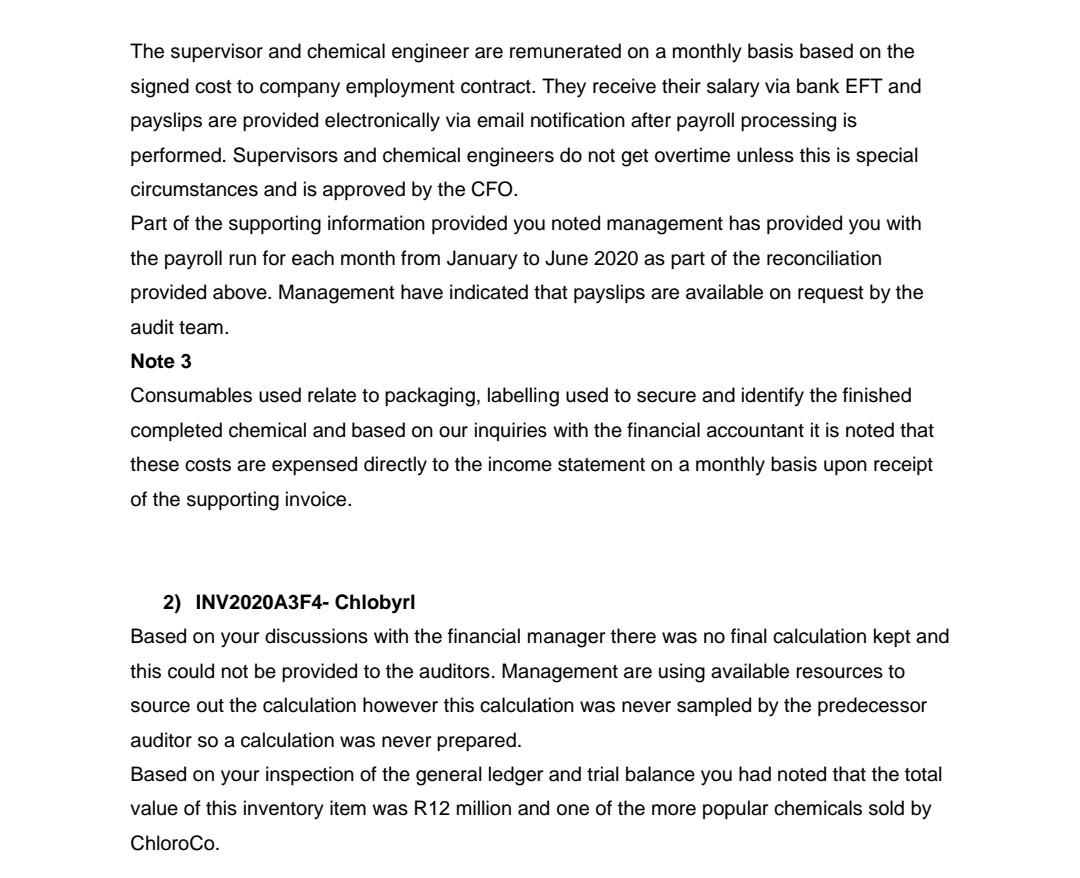 Read The Case Study Below And Answer The Questions That Follow You Are The Audit Senior At Newpoint Incorporated New 6