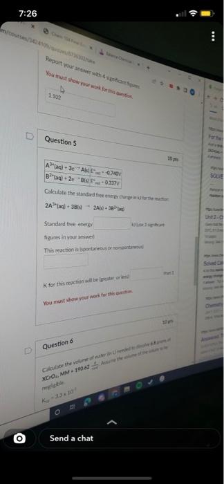 7 26 Report Yourse With You Must How You Work For This Web Question 5 Alac 3e A B 2bse 0 337 Calculate The Standa 1