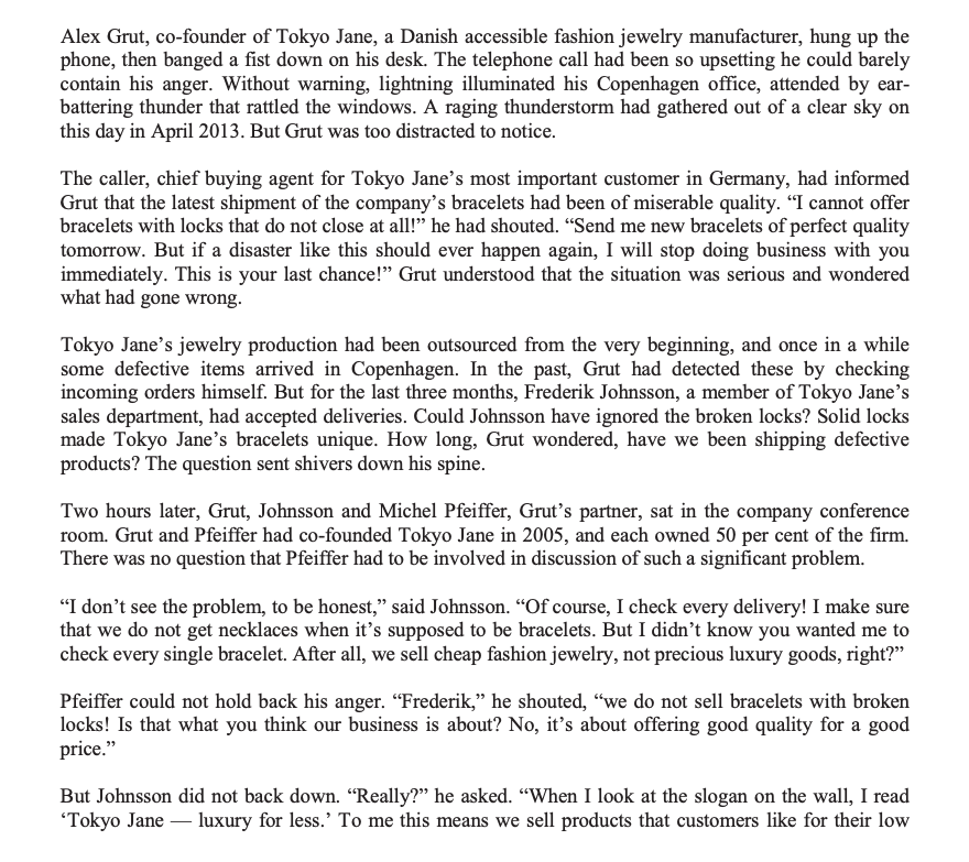 1 At The Time Of The Case Study Tokyo Jane Has An Image Issue What Would Be The Steps In The Planning Process To Deter 1