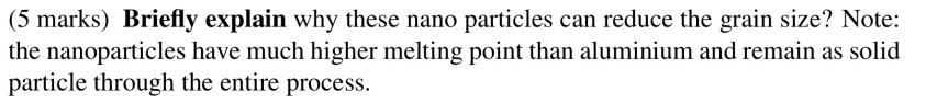 Figure 3 Shows Experimental Observations Of Grain Refinement In Aluminium By Adding Nano Particles To Liquid Aluminium A 2