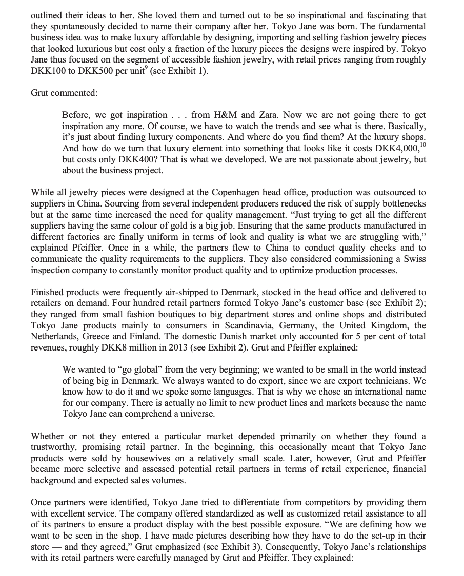1 At The Time Of The Case Study Tokyo Jane Has An Image Issue What Would Be The Steps In The Planning Process To Deter 5