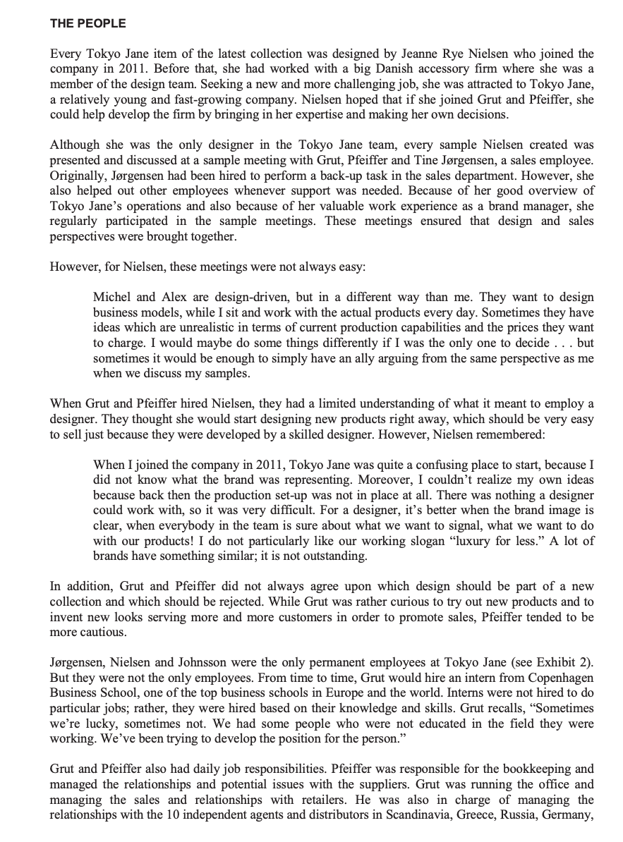 1 At The Time Of The Case Study Tokyo Jane Has An Image Issue What Would Be The Steps In The Planning Process To Deter 7