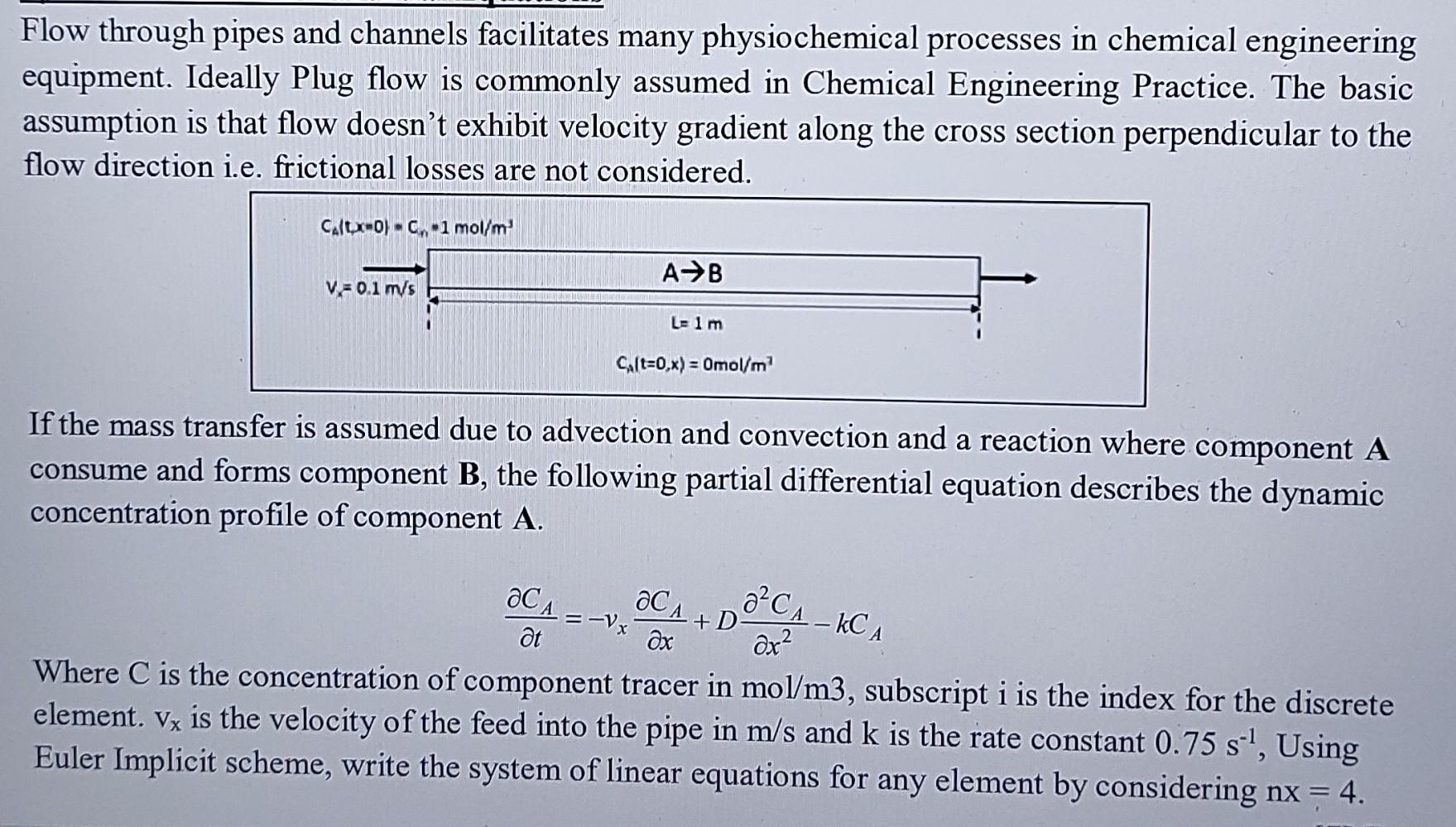 Flow Through Pipes And Channels Facilitates Many Physiochemical Processes In Chemical Engineering Equipment Ideally Plu 1