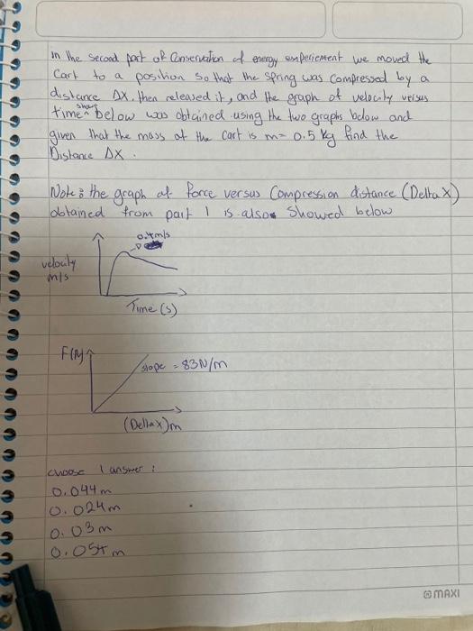 Ve 1 Welcy W Whow De Montmartre Carte Am Velocity Time V Slope Delta G 0 024 0 03 M In The Second Part Of Conserva 3