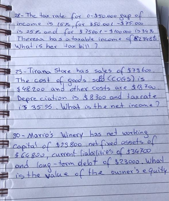 28 The Tax Rate For 0 50 000 Gap Of Income Is 15 For 50 001 75 000 Is 25 And For 75001 100 000 Is 34 Theres 1
