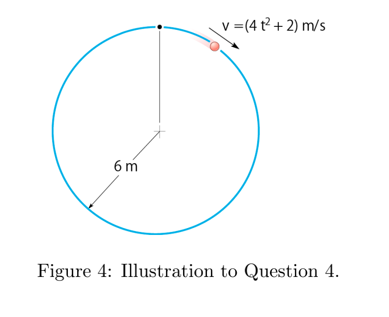 Determine The Acceleration When T 1s If V 4 2 M S Where T Is In Seconds See Figure 4 1