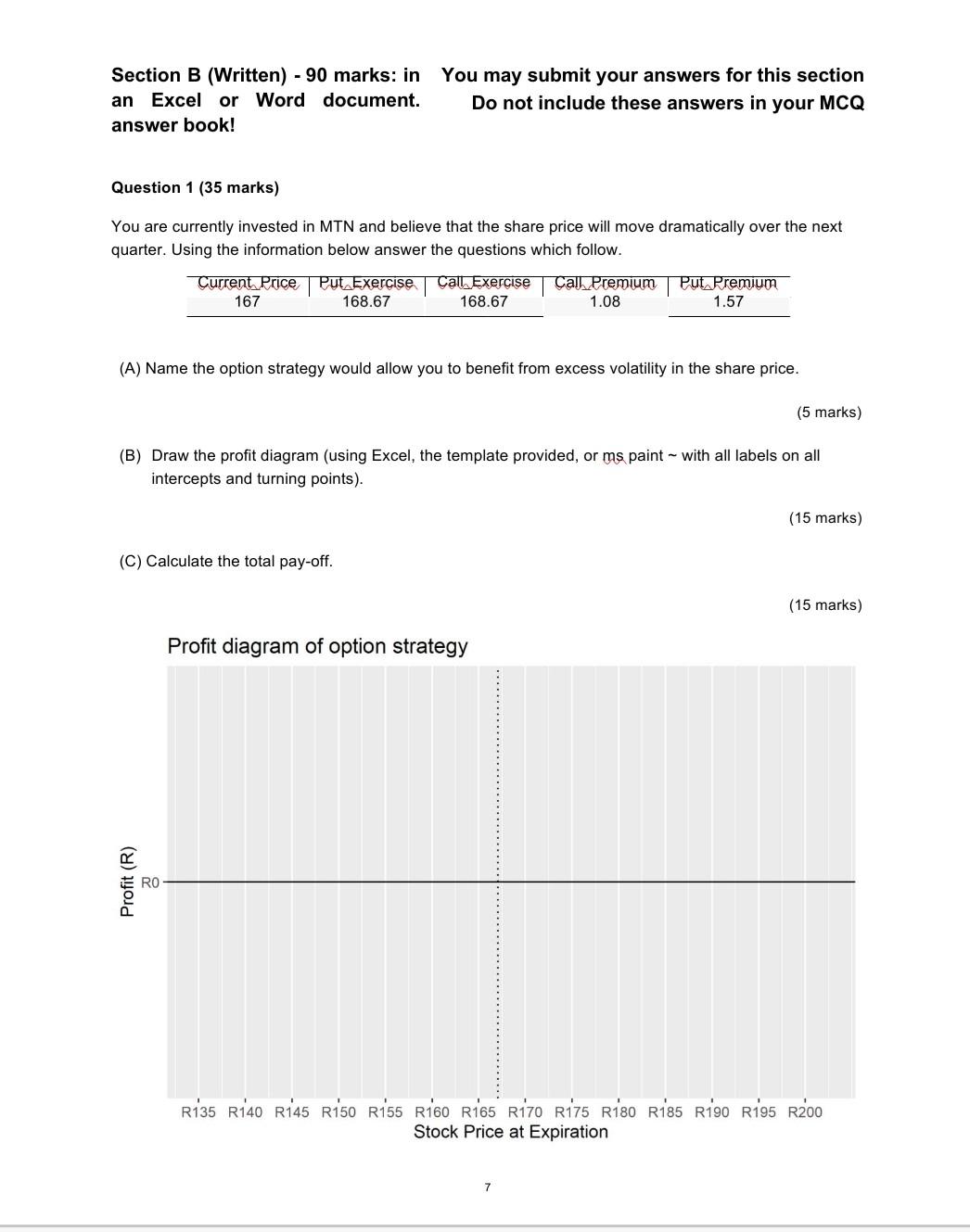 Section B Written 90 Marks In You May Submit Your Answers For This Section An Excel Or Word Document Do Not Includ 1