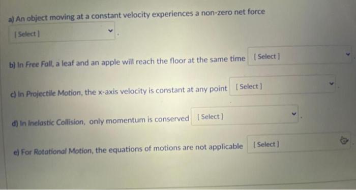 A Mass And Inertia Are Select Quantities B Distance Is A Select Quantity But Displacement Is A Select Quantity Speed 2