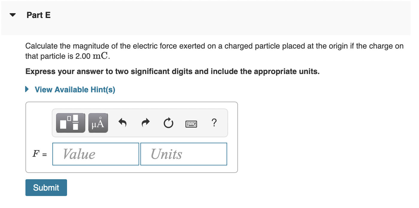 A Particle Carrying A Charge Of 32 0 Nc Is Located At 10 0 Nm 95 0 Nm And A Particle Carrying A Charge Of 98 0 Nc 6