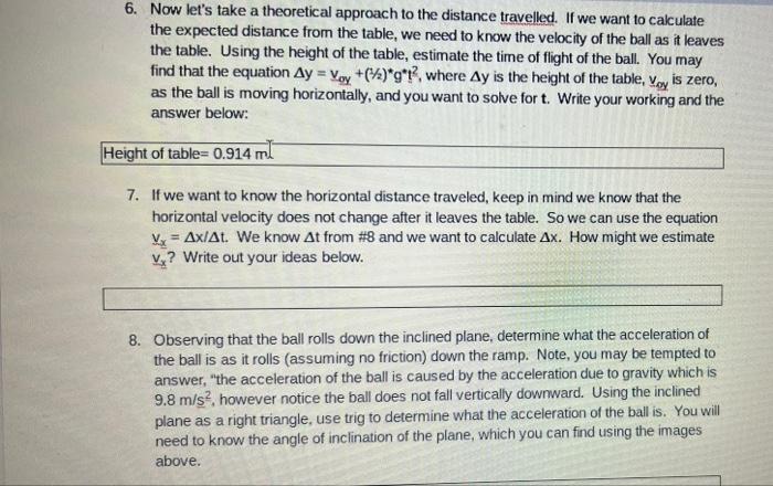 Attempt 1 2 3 4 5 Distance From Table To Landing 0 50 M 0 53 M 0 56 M 0 52 M 0 50 M I 5 Calculate An Average Distance 2