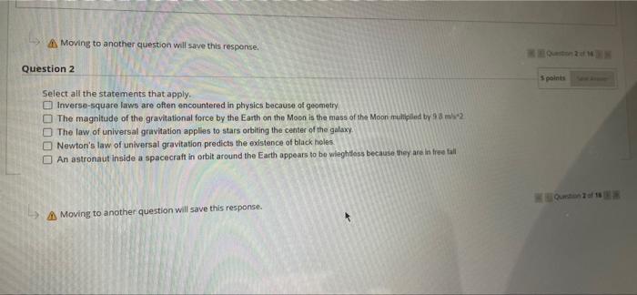 Moving To Another Question Will Save This Response 2 Question 2 Spoints Select All The Statements That Apply Inverse S 1