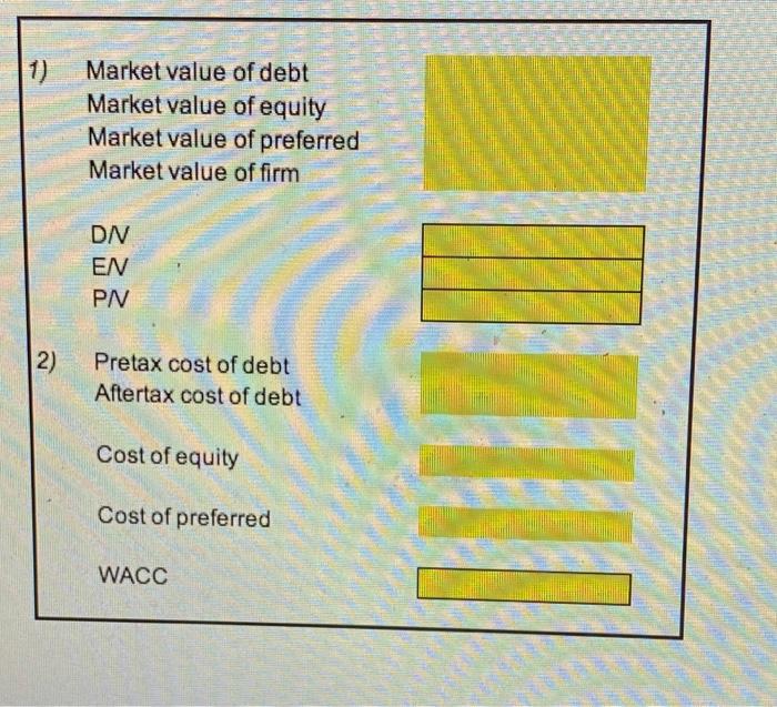 A Dani Corp Has 6 4 Million Shares Of Common Stock Outstanding 200 000 Shares Of 3 8 Percent Preferred Stock Outstandin 3