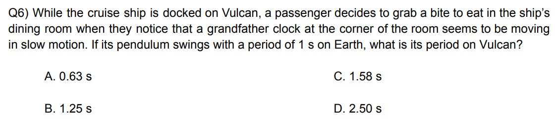 Q6 While The Cruise Ship Is Docked On Vulcan A Passenger Decides To Grab A Bite To Eat In The Ship S Dining Room When 1