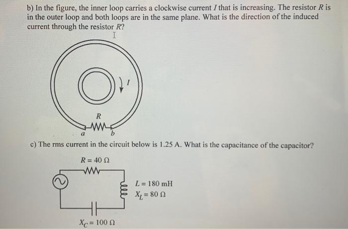 3 A Which Phasor Diagram Corresponds Best To A Lrc Circuit Driven At Resonance V Vr Vr V Vr Vr Ven Vl Vr X X X X 20 Vc 2